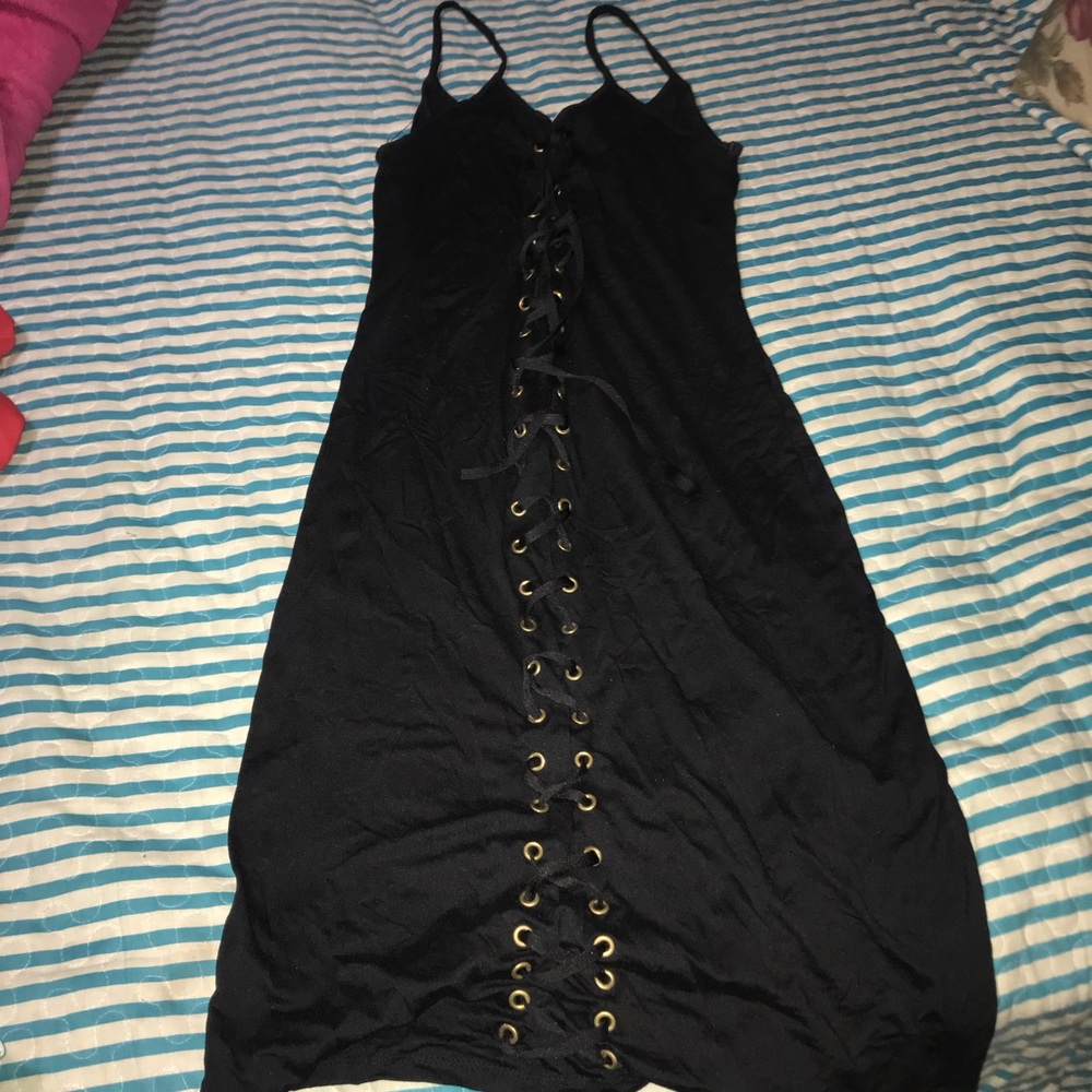Black lace dress